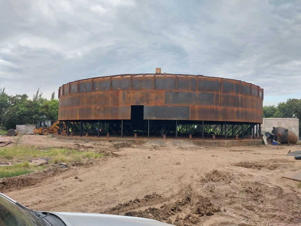 Tank construction site