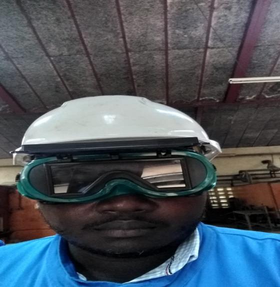Worker in protective equipment