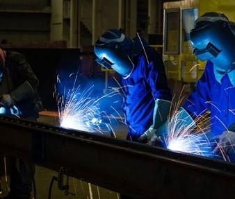 Welding in workshop