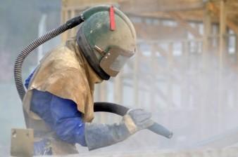 Industrial sandblasting and surface preparation